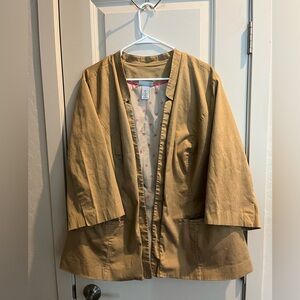 Maggie Barnes for Catherine’s Short Sleeve Tan Blazer